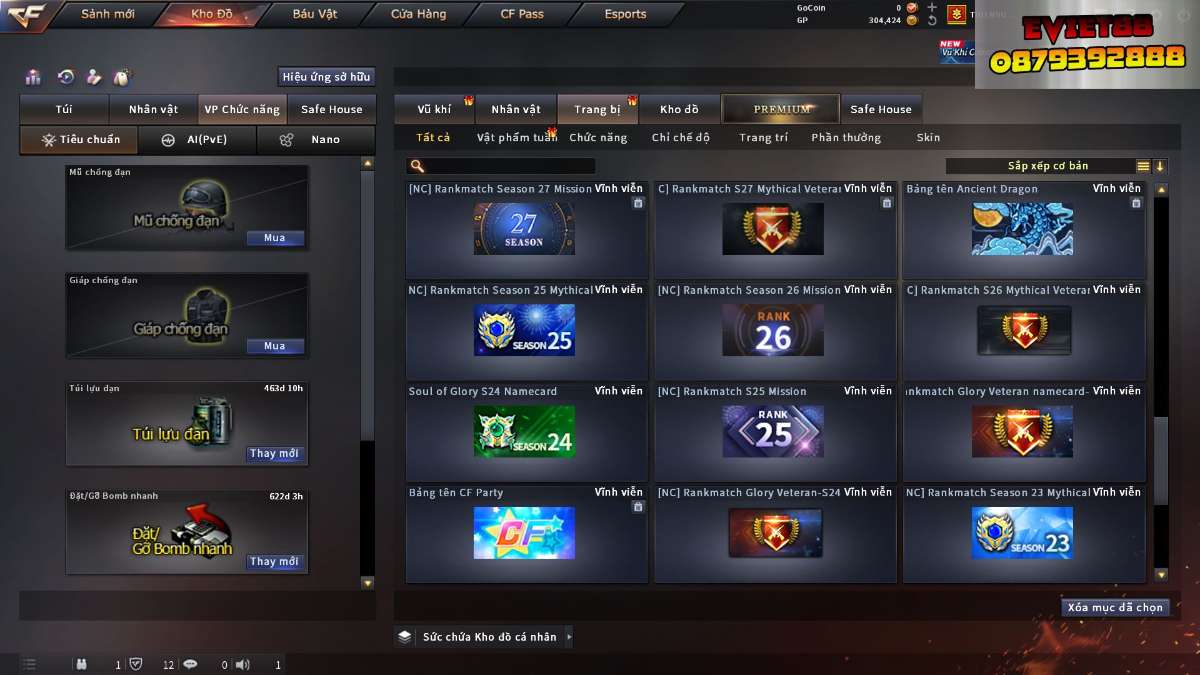 shop acc cf uy tin gia re